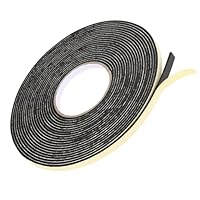 Dichtungsband Selbstklebend für Türen Fenster, 10mm(B) x 2mm(D)/15m Schaumstoff klebeband Gummidichtung Gegen Kalte Zugluft/Anti-Kollision/Schalldichter/Wasserdichter/Staubdicht