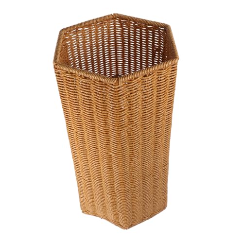 Porte-parapluie grande capacité kaki en plastique pour entrée
