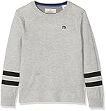  Scotch & Soda Shrunk Jungen Pullover Crew Neck Pull with Sewing Machine Embroidery, Grau (Grey Melange 606), 164
