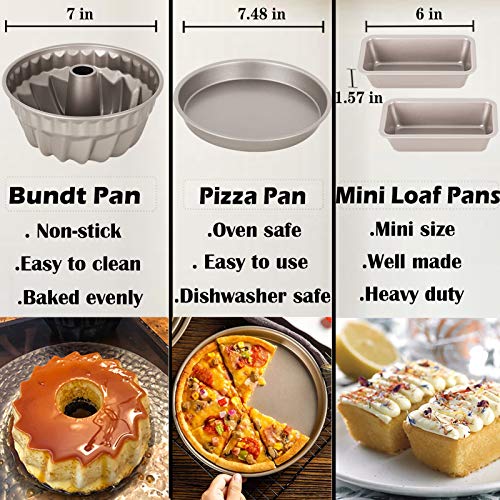 Esjay Cake Pan Set for Instant Pot 6, 8Qt, Ninja Foodi 6.5, 8Qt, Air Fryer Accessories - Thumbnail 4