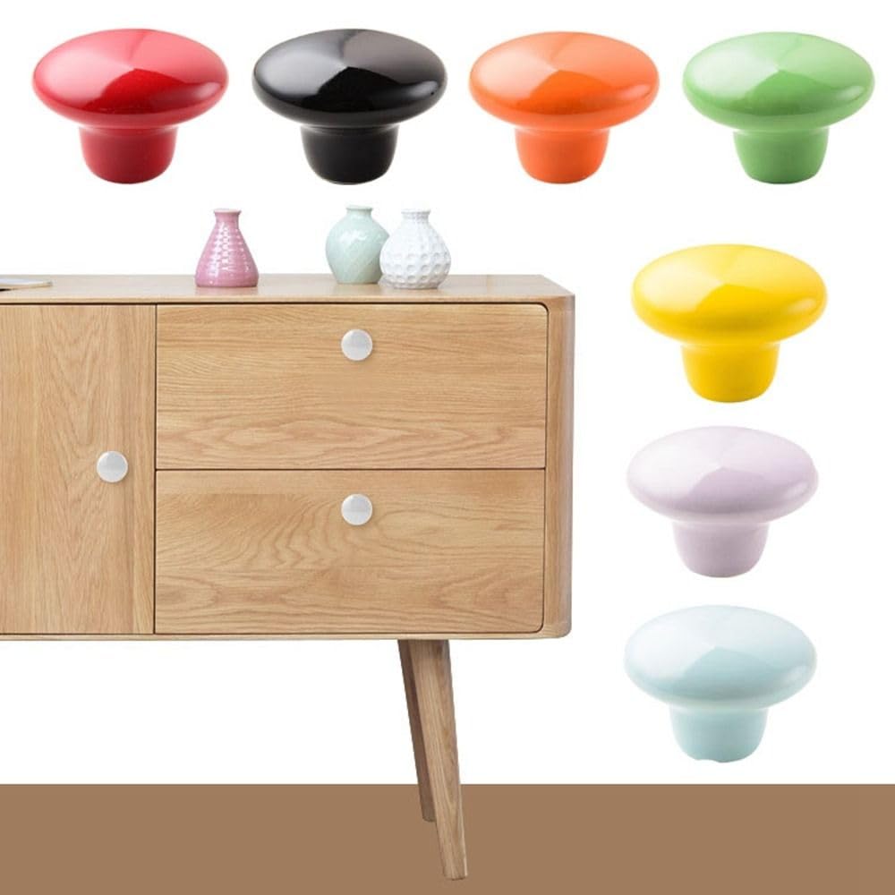 WUZIA 4Pcs Ceramic Cabinet Door Handle Drawer Modern Minimalist for Kitchen Door Cupboard Handles - Image 4