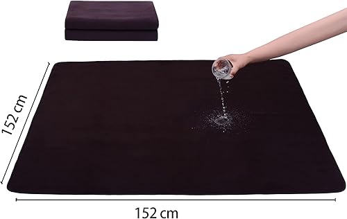 Miniatura 2 de Almohadillas lavables extra grandes para orina para perros, alfombrillas reutilizables de 60 x 60 pulgadas, almohadilla antideslizante de