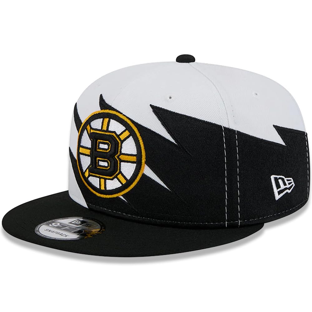 New Era NHL Boston Bruins 9FIFTY Jagged Snapback Cap Adjustable Hat