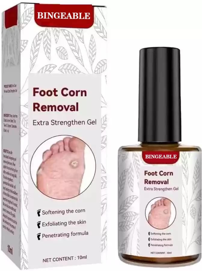 Image of BINGEABLE CornCare Foot Gel | Fast-Acting Corn & Callus Remover | Gentle Formula for Soft Feet | 30ml