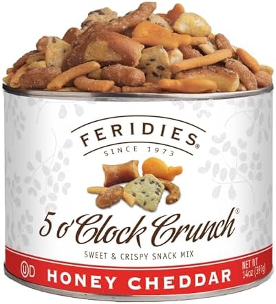 FERIDIES Honey Cheddar 5 o'Clock Crunch Snack Mix - 14oz Can