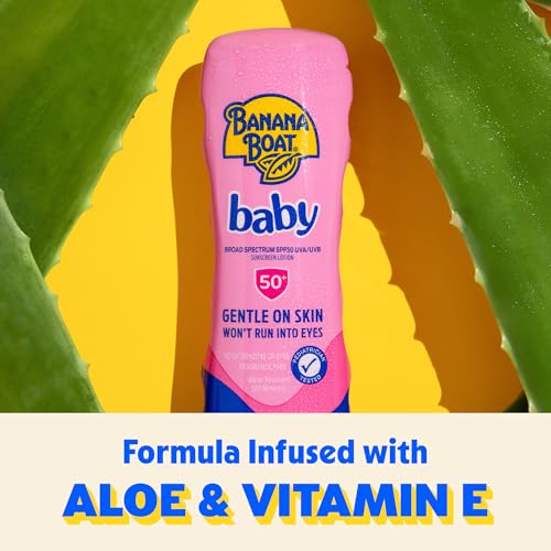 Image of Banana Boat Baby Sunscreen Lotion SPF 50, Infant Sunscreen, 6 fl oz
