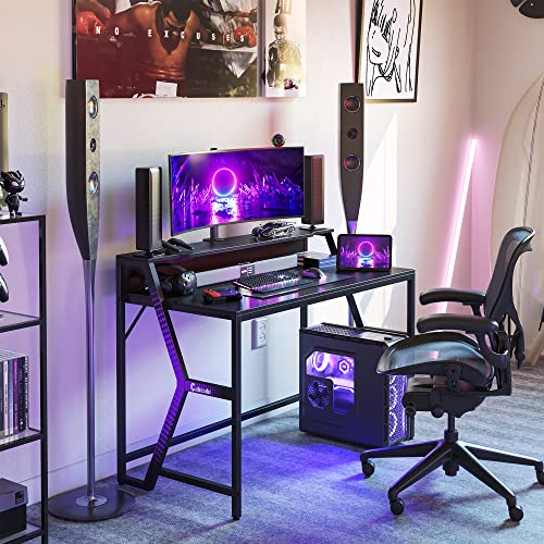 CubiCubi Carrier Gaming Desk 47 inch Gamer Workstation, Home Computer