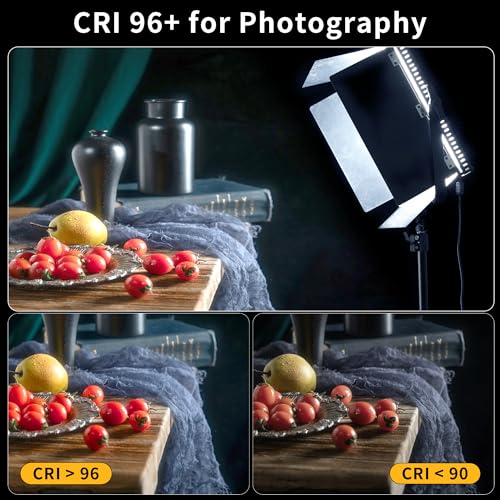 Image of 100W Professional Panel Light Camera Light 1300PCS LED Fill Light Bi-Color Adjustable 3000-8000K Studio Streaming Light Camera Photo Shooting (Brightness up to 340000lux /0.5m)