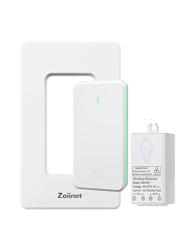 Miniatura 1 de Zoiinet Kit de interruptor de luces inalámbricas, sin cableado, diseño de hebilla y extraíble, interruptor multidireccional, no necesita WiFi,