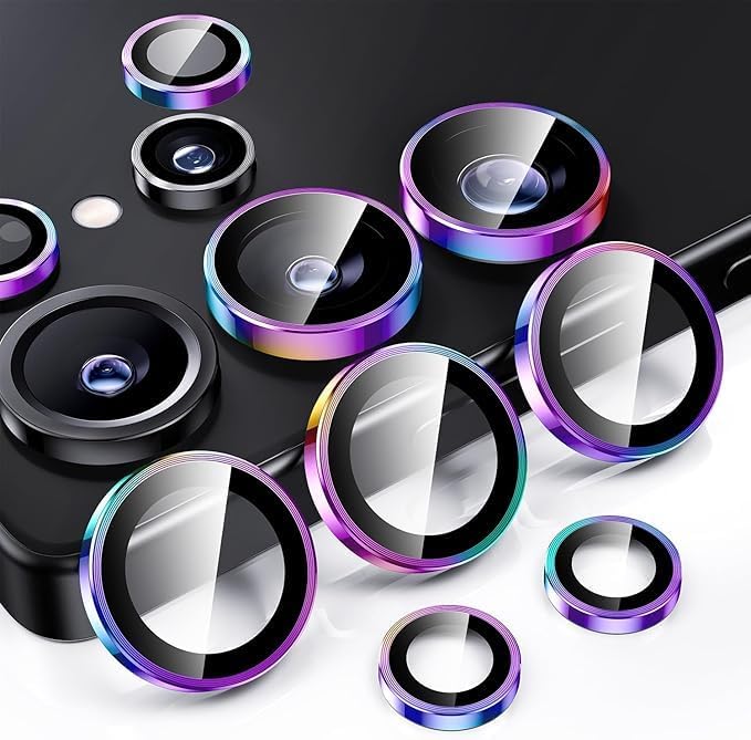 Image of Camera Lens Protector for SAMSUNG GALAXY S25 ULTRA RAINBOW HD Clear Camera Lens, Case Friendly, Scratch Resistant Lens Cover, Full Coverage Camera Guard, Heavy Duty Camera Protector BUY 2 GET 1 FREE