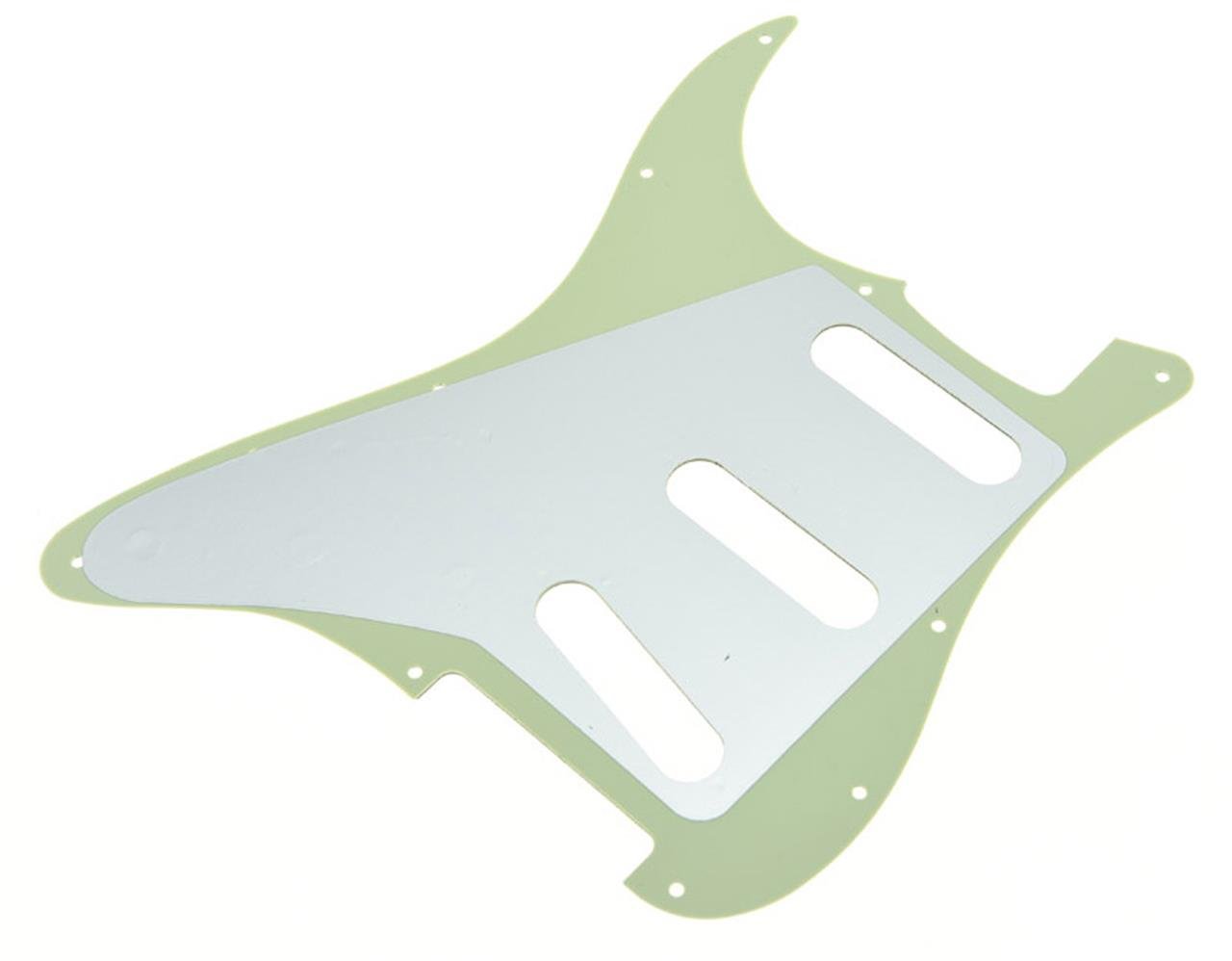 KAISH 11 Hole ST/Strat Style Guitar Pickguard Bridge Reversed ST Pick Guard for Jimi Hendrix Stratocaster/Strat Mint Green - Image 2