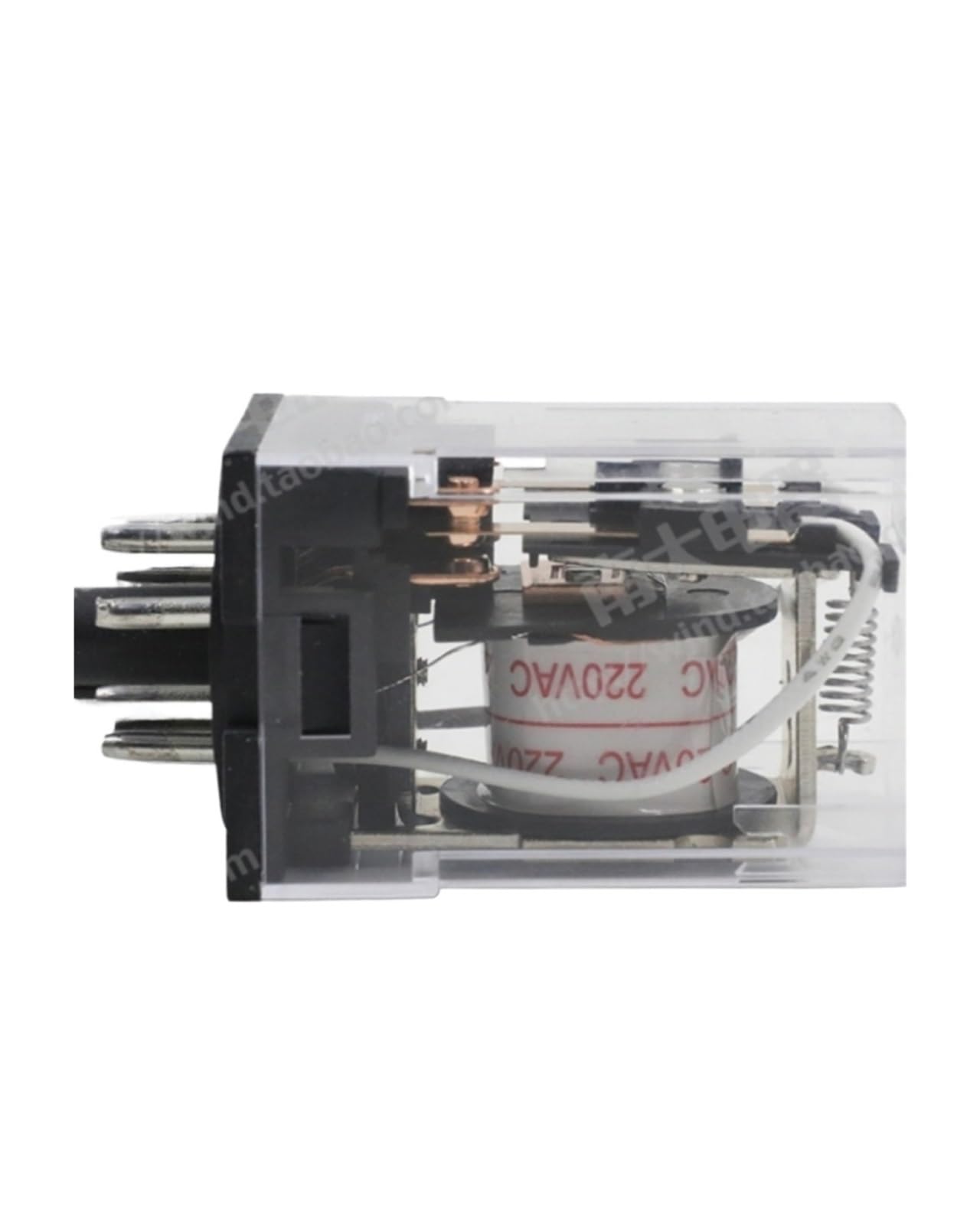 JQX-10F/2Z 220V 24V pequeño relé electromagnético de alta potencia con luz 8 pines(JQX 10F2Z,AC220V)