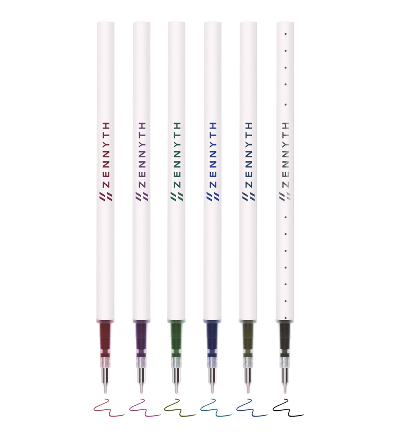 6 Pieces 0.7mm Gel Ink Pen Refills Replaceable Colorful Ink Pen Refills | Fine Point 0.7m…