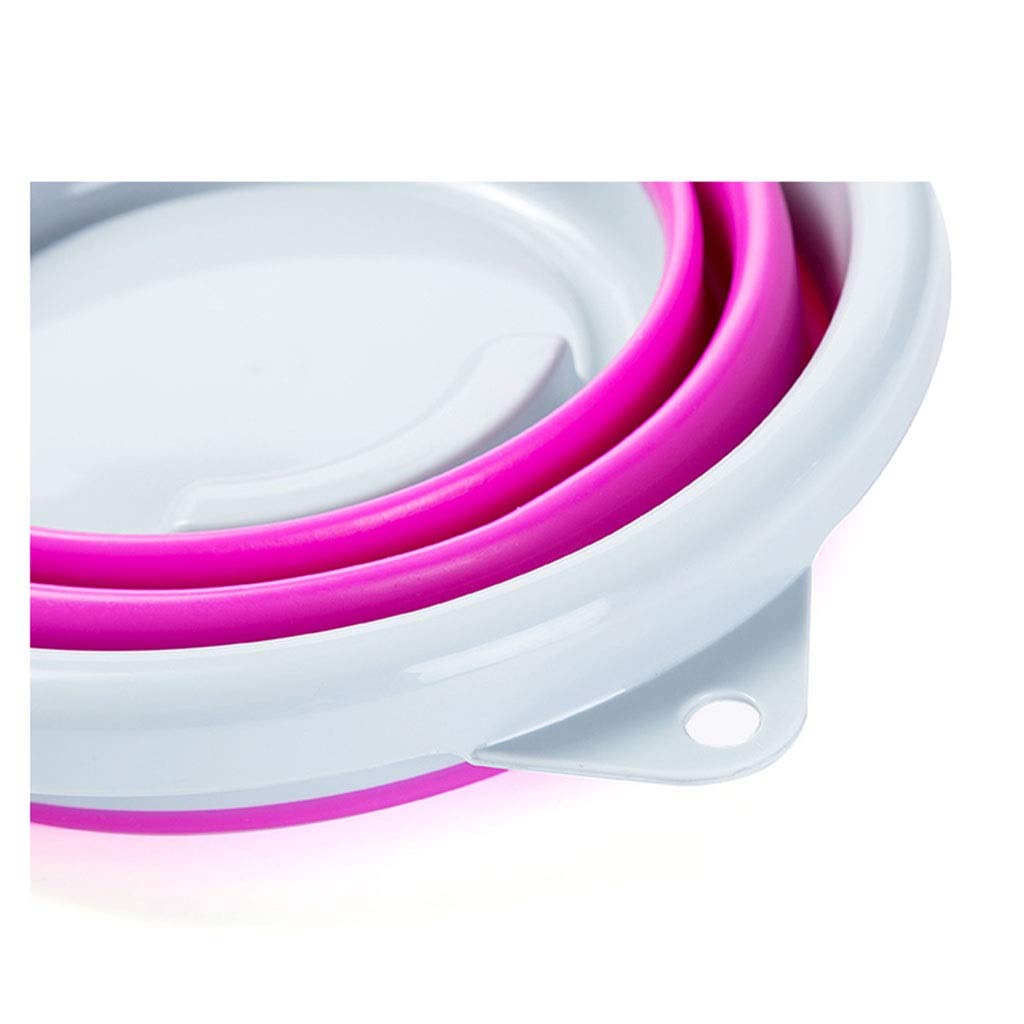 Cubo Redondo Plegable de plástico de Silicona, Ideal para Cualquier ocasión como;Cocina, Exterior, Camping, Senderismo, Pesca, Oficina o Eventos Deportivos. Present