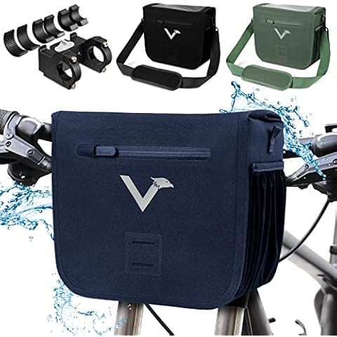 Valkental - Hochwertige & Nachhaltige Lenkertasche mit 7L Volumen | wasserdichte Fahrradtasche Lenker Cover
