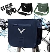Valkental - Hochwertige & Nachhaltige Lenkertasche mit 7L Volumen | wasserdichte Fahrradtasche Le...