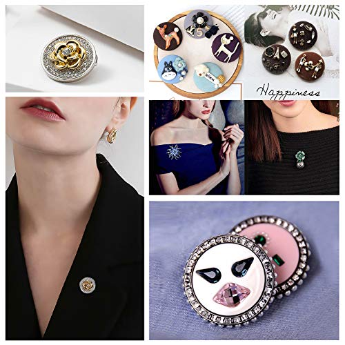 UNICRAFTALE-30pcs-14mm-Round-Brooch-Pin-Blanks-Stainless-Steel-Brooch-Pin-Brooch-Bezel-Trays-Round-Base-Clasp-Lock-Pin-for-DIY-Jewelry-Making-Findings-Stainless-Steel-Color