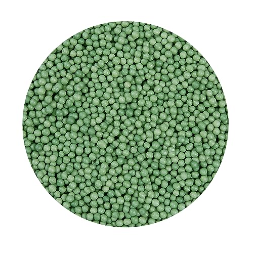 BrandNewCake® Perlas Crujientes de Chocolate Verde 190g - Decoración y Adornos para Tartas