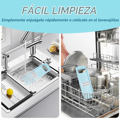Miniatura 6 de 4 En 1 Mandolina De Cocina Profesional, Desmontable, Cortadora, Rallador, Tiras, Trituradora, Con Mango, Cortador Calabacin Espagueti De Verduras Manual, Corta Patatas, Rayadores Pepinos Zanahorias