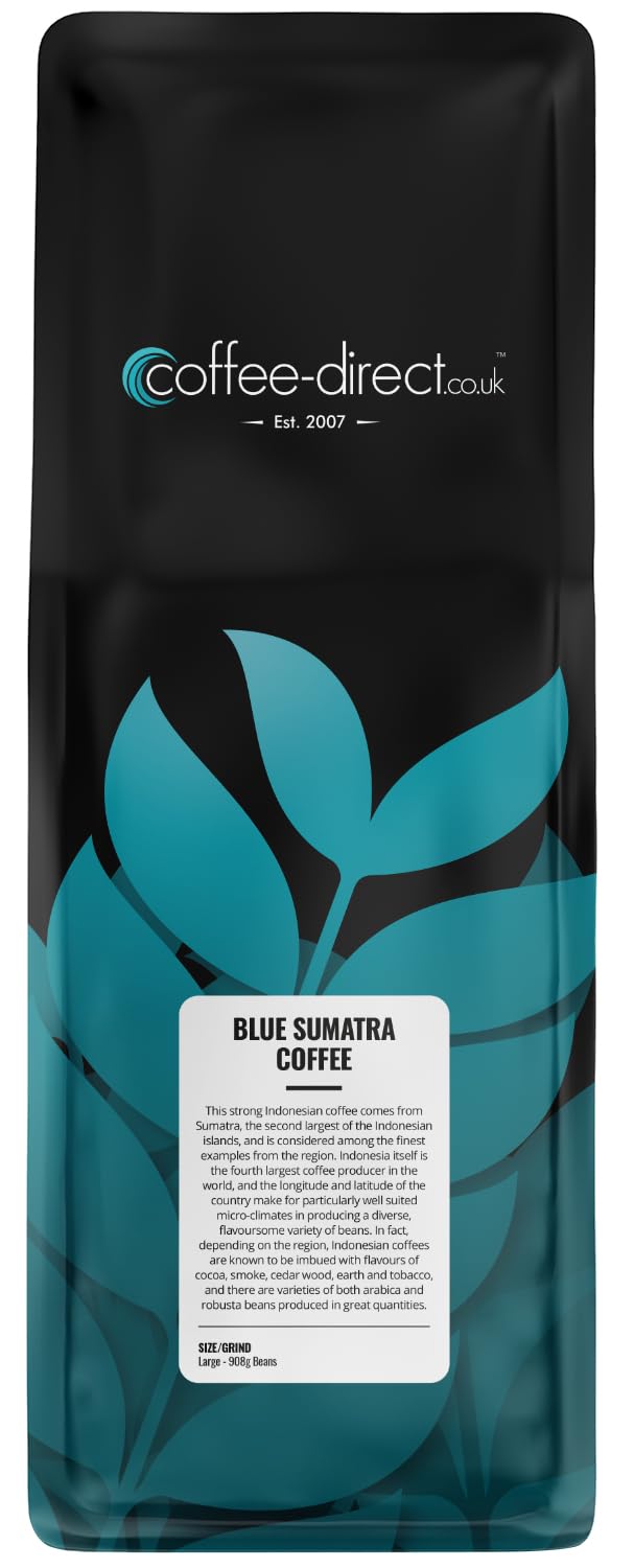 Coffee Direct Blue Sumatra Coffee Beans 908 g