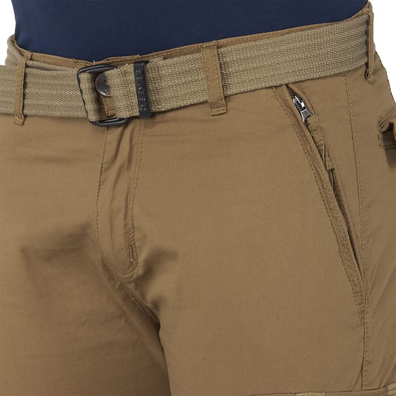 Image of BEEVEE Mens Solid Fixed Waist Cargo with Belt.