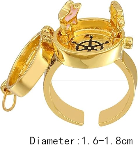 Ucilon Bff Rings For 4 Girls,Best Friends Rings Anime Aesthetic Opening Ring For Teens Couple Women Bff Jewelry Gifts (4) #TOP2