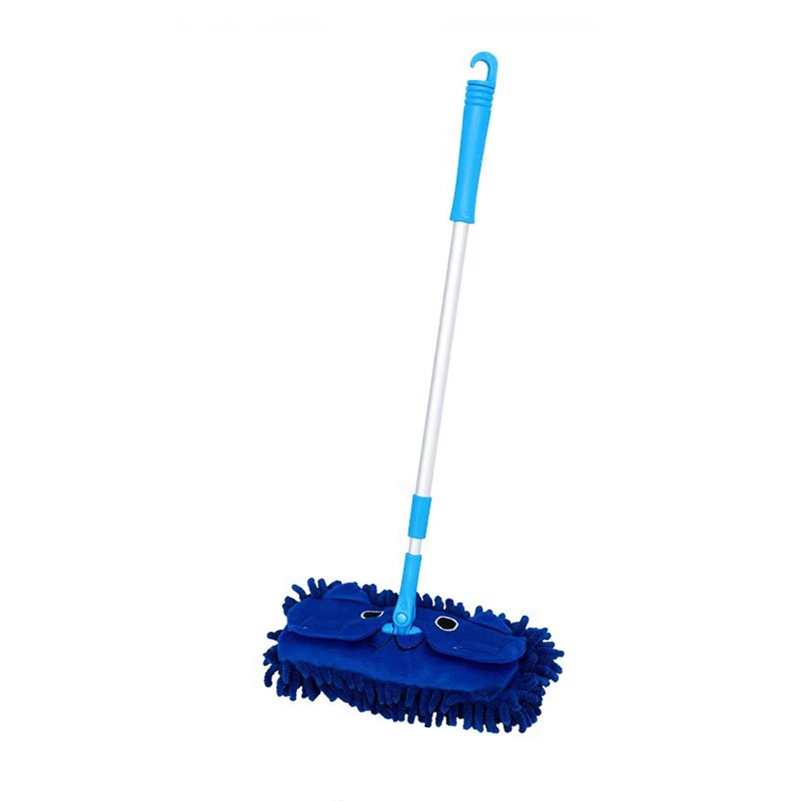 Lltcmaoyi Blue Retractable Children's Mop, Small Mop For Early Education Children To Help Parents Do Housework,
