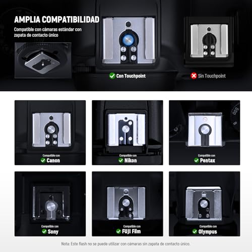 image for NEEWER Mini Camera Flash Light, 20Ws GN15 1200mAh/640 Full Power Flash