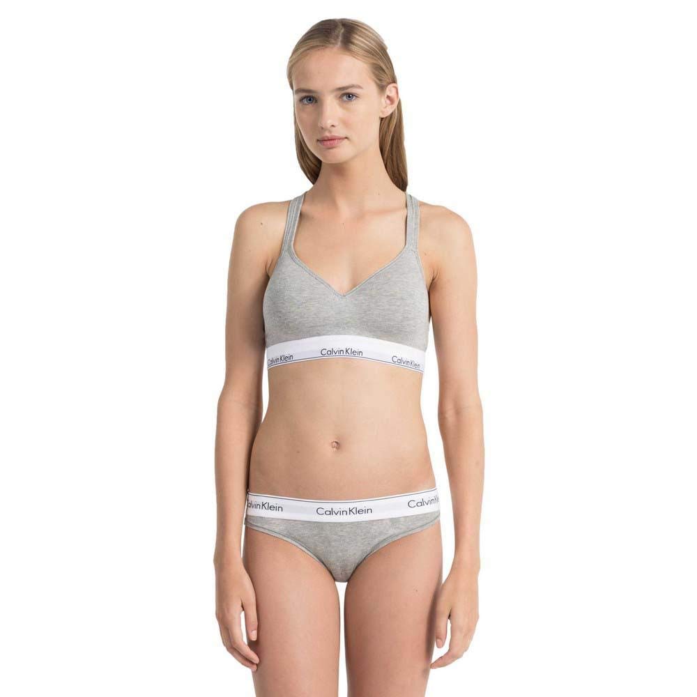 Calvin Klein Reggiseno a Bralette Donna Lift Imbottito, Multicolore (Grey Heather), XS