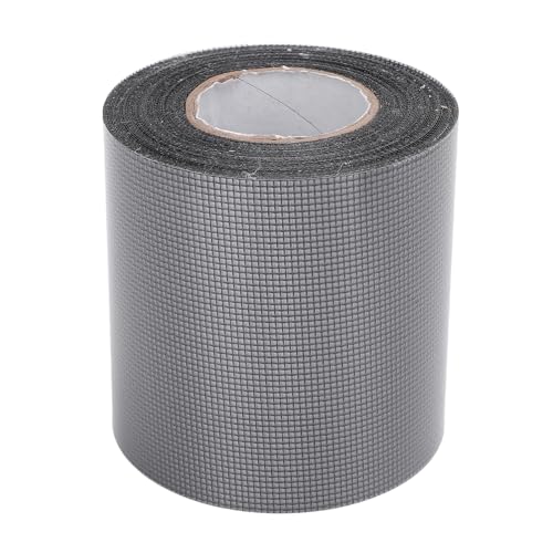 ANKROYU 窓スクリーンメッシュ修理パッチ自己粘着テープロール強力な耐久性家庭用キャンプテントドアベッドネット修理 80 ミリメートル X 6.1 メートル 1 ロール (黒)