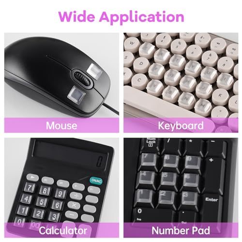 Set de 80 cubiertas transparentes de silicona para teclado miniatura 7