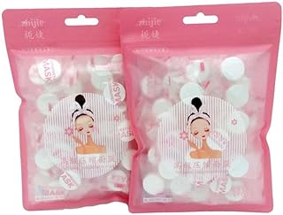 Beavorty 100Pcs Máscara Facial Para Cuidados Com A Máscara Para Cuidados Com A Máscara Facial Para Cuidados Com A Feminina Máscara Comprimida Ferramenta De Maquiagem