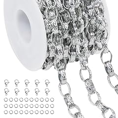 Embossed Oval Silver