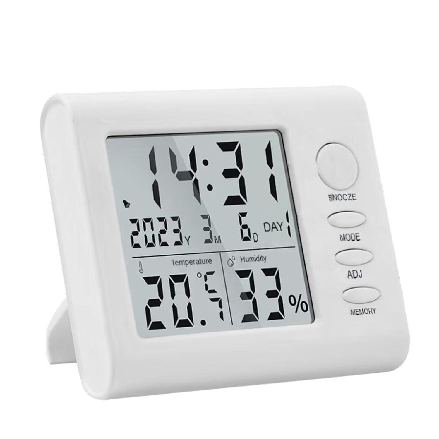 Themisto TH-HTC6 Digital Hygrometer Thermometer Humidity Meter With Clock LCD Display-image-23