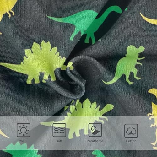 Toddler Briefs, Cute Green Yellow Dinosaurs Girls Underwear Cotton, 2T–8 Years3