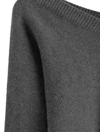 Image of ZAFUL Women's Cropped Sweater V-Neck Long Sleeve Pullover Jumper Knit Top | Crop Length, Ribbed Knit, Double V design, White sweater, Raglan sleeves, lantern sleeve, Fall & Winter, Loose fit, Oversized