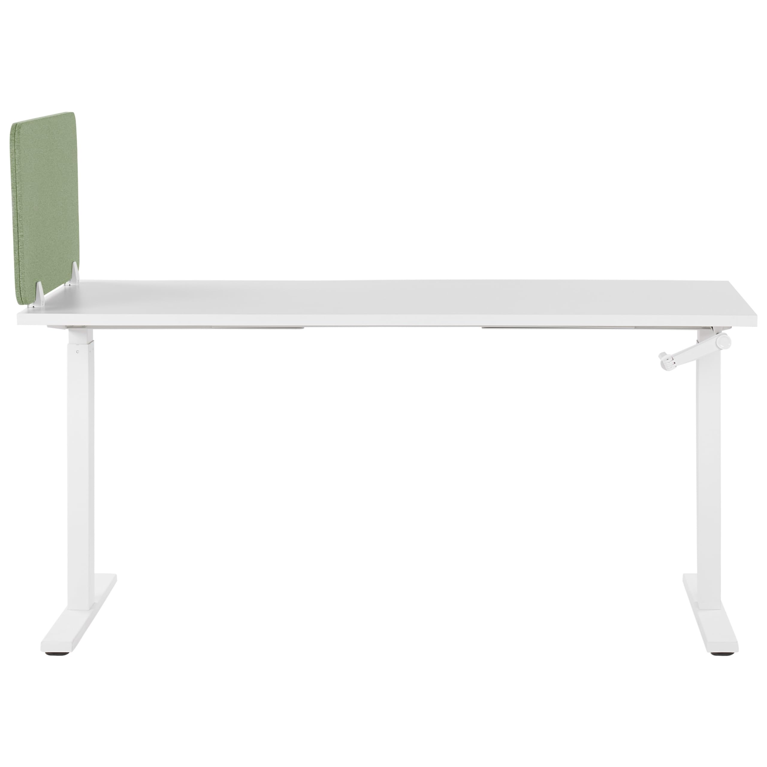 Beliani Séparateur de Bureau Vert Synthétique et Polyester 80 x 40 cm Ecran Visuel Wally