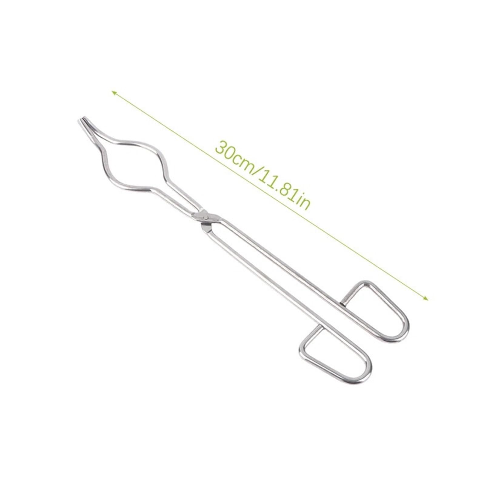 Pinze per Crogioli Pinze for crogioli in Acciaio Inossidabile Supporto for pinze di Fusione in Grafite Morsetti for becher cromati per Laboratorio, Industria(30cm)