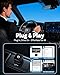 OTTOCAST Mini Slim, 2026 Upgrade 2in1 Wireless CarPlay & Android Auto Adapter, Plug & Play, WLAN Dual-Band 2.4G+5G, Auto Reconnect, Compatible with After 2016 Cars with Wired CarPlay/AA (USB Type-C)