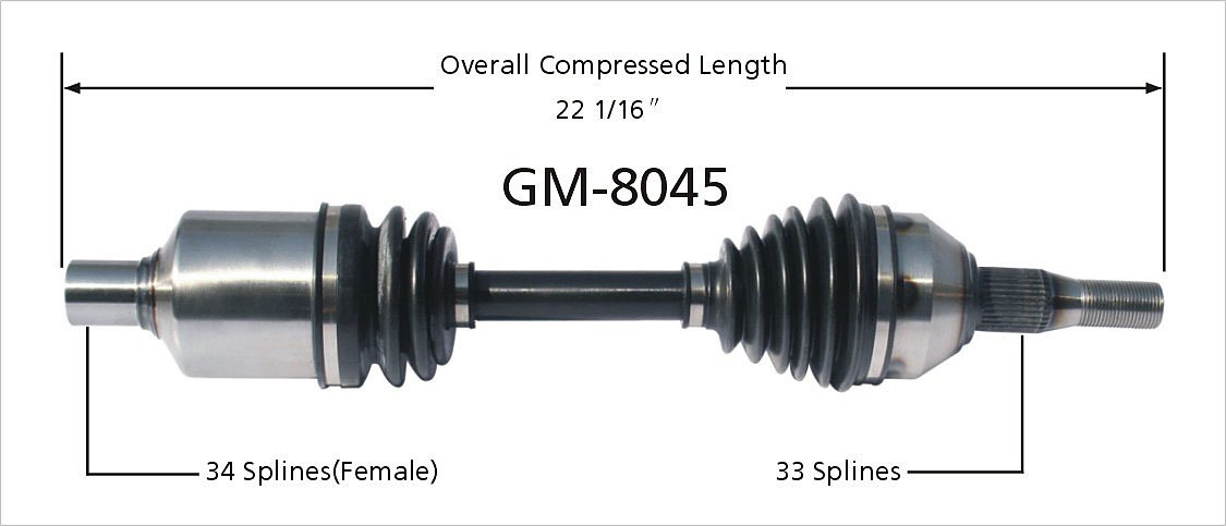 Amazon.com: SurTrack GM-8045 CV Axle Shaft : Automotive