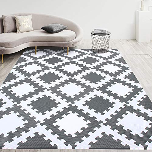 meiqicool Alfombra Puzzle Bebe Puzzle Suelo Bebe Acolchado Alfombra Go