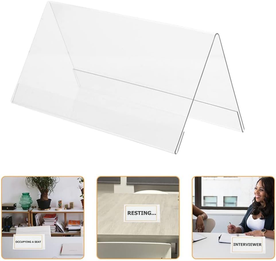 Amazon.co.jp: 席札 アクリル pop 名札 カード立 アクリルスタンド 6個