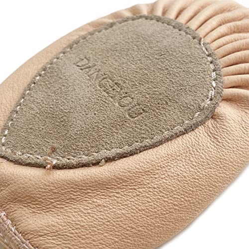 DANCEYOU Pirouette Lyrical Leather Half Sole Ballet Jazz Contemporary Practice Turning Dance Shoes Girls Women Boy Men4