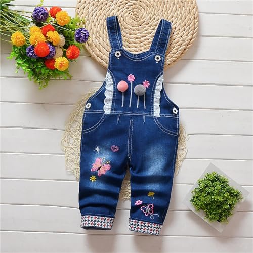 Toddler Jeans Ripped Fashion Simple Drawstring Waistband Hip Hop Streetwear Pocket Side Blue Jeans for Girls2