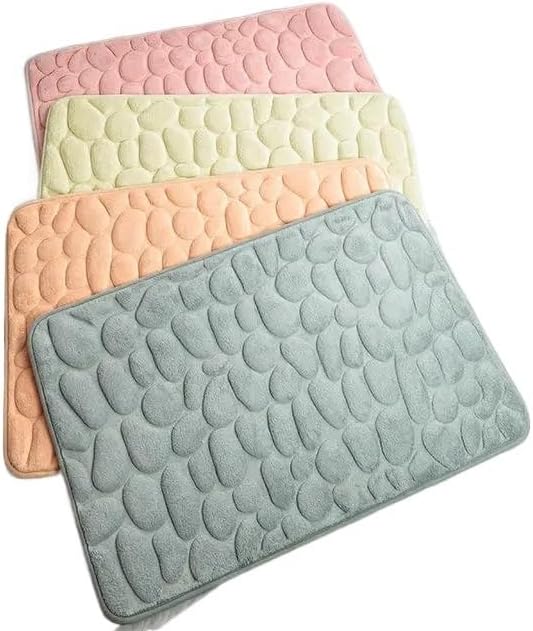 Miniatura 2 de antideslizante Alfombrilla De Baño Con Relieve De Adoquines, Alfombras De Baño Antideslizantes En Lavabo, Alfombra De Suelo Lateral De Bañera,