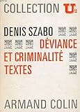  Déviance et criminalité, textes, Collection U2