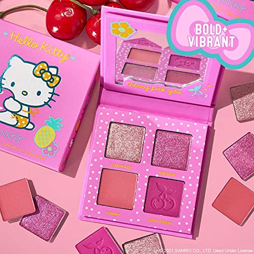 Colourpop "Cherry Sweet" Eyeshadow Palette - Hello Kitty Tropical Escape Collection Eyeshadow Quad NIB
