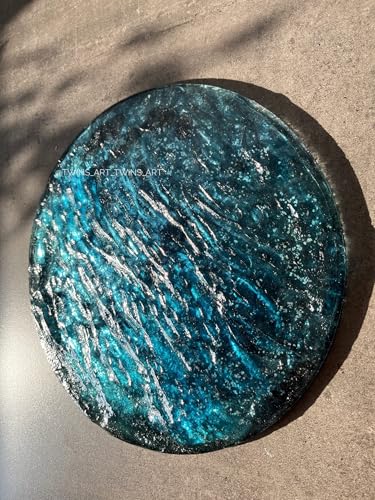 Tableau en résine époxy 3D pour donner du relief à un mur blanc - 6