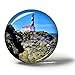 Hqiyaols Souvenir Spagna Faro Capo Favaritx Minorca Magneti Frigo Frigorifero Magnete Souvenir Collezionismo Viaggio Regalo Cristallo 1.9 Inches