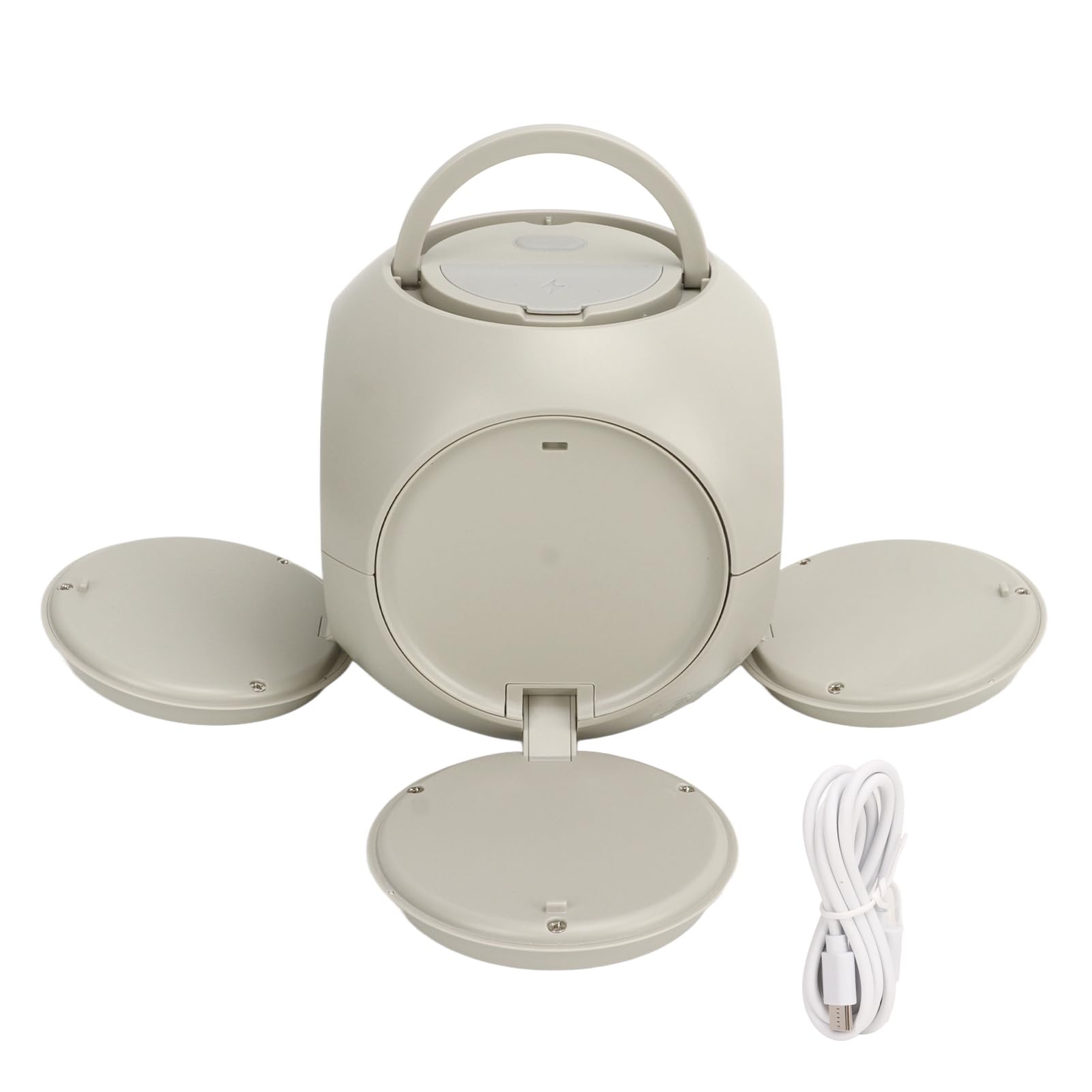 Lampa Kempingowa, Latarka Kempingowa o 3 Temperaturach Barwowych 10000 MAh Bateria do Biwakowania (Szary)